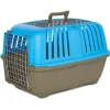 Midwest Spree Top Loading Double Door Travel Dog Kennel Carrier - Blue - 24" X 15.5" X 15" Inches