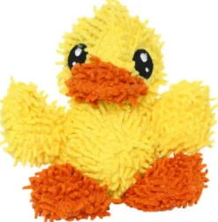 Mighty Junior Duck Microfiber Ball Floating Squeak and Plush Dog Toy - Small