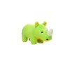 Mighty Junior Safari Rhino Squeak and Plush Floating Dog Toy - Green - Small