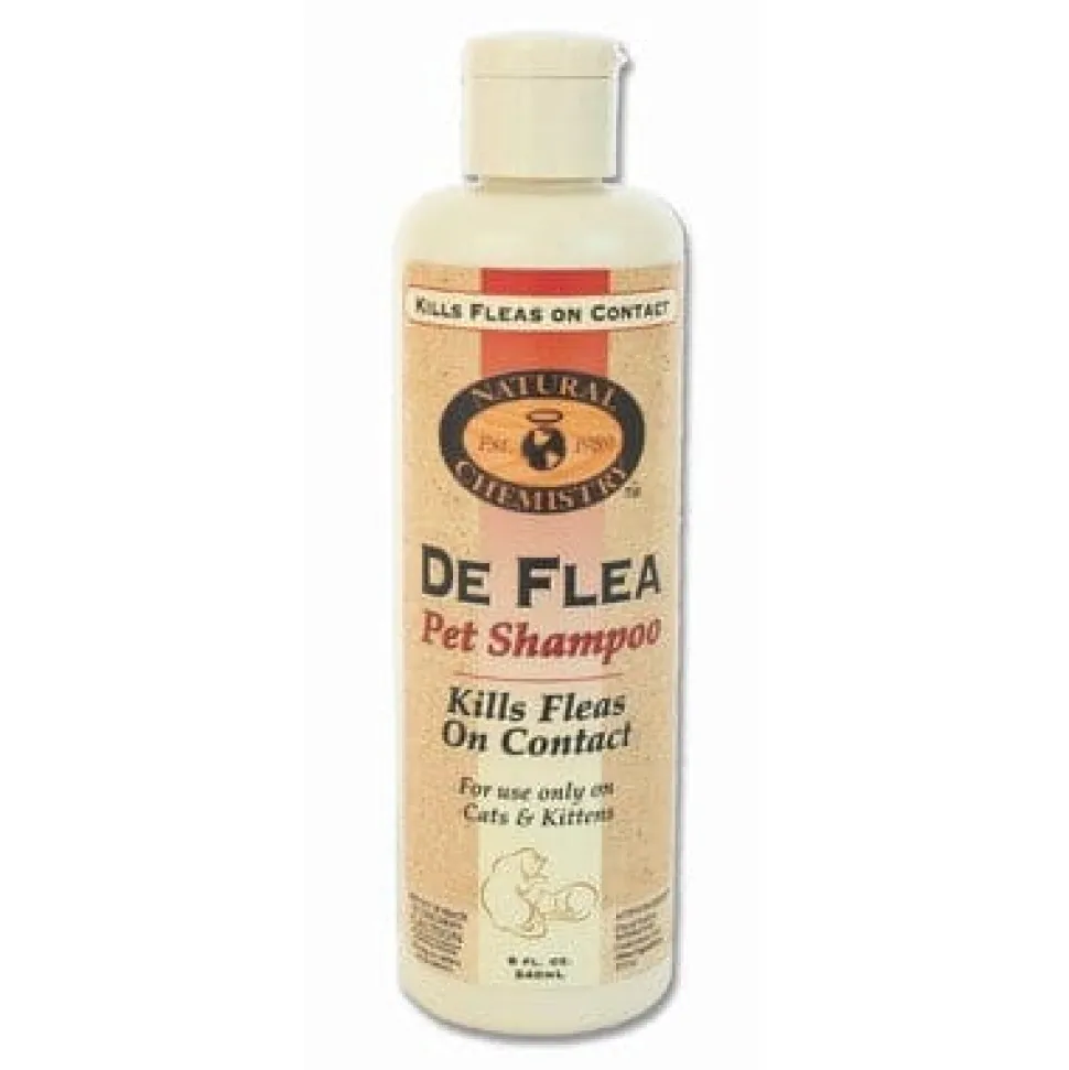 Miracle Care De Flea and Tick Pet Shampoo for Cats - 8 Oz