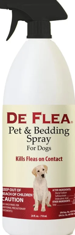 Miracle Care De Flea Pet & Bedding Spray Dog Spray - 24 Oz