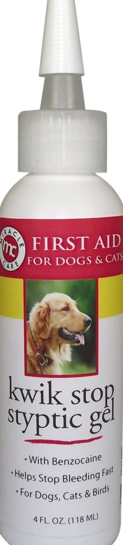Miracle Care Kwik Stop Styptic Gel for Dogs & Cats Wound Care - 4 Oz