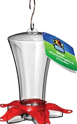 More Birds Bliss Plastic Hummingbird Feeder - Red - 13 Oz Cap
