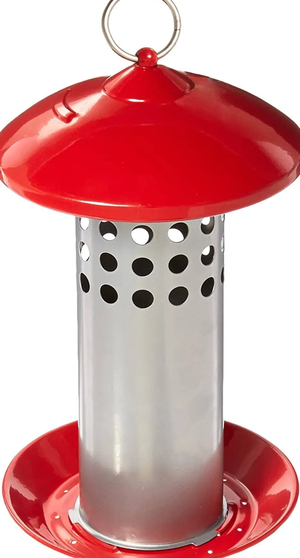 More Birds Snacks 'N' Treats Mealworm Tube Wild Bird Feeder - Red - 1.3 Lbs Cap