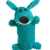 Multipet Loofa Squeak and Plush Dog Toy - Assorted - Mini - 6" Inches