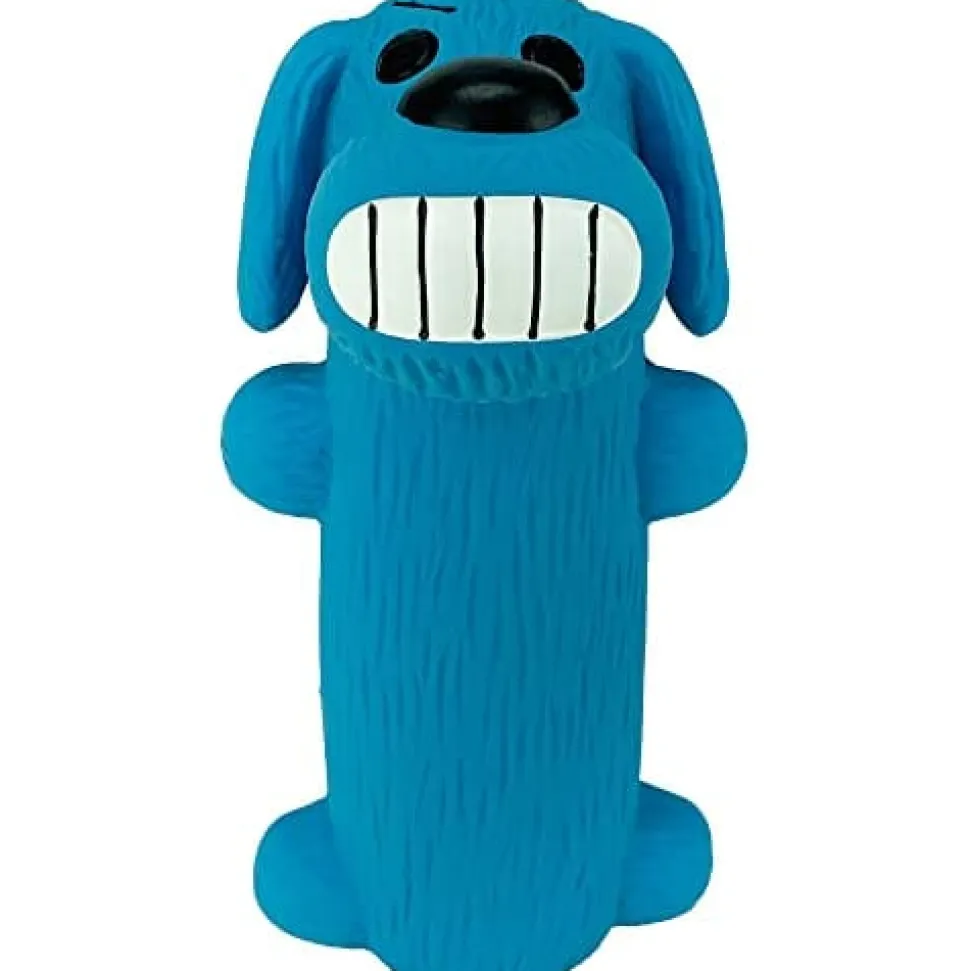 Multipet Minipet Loofa Squeak and Chew Latex Dog Toy - Assorted - 5.75" Inches