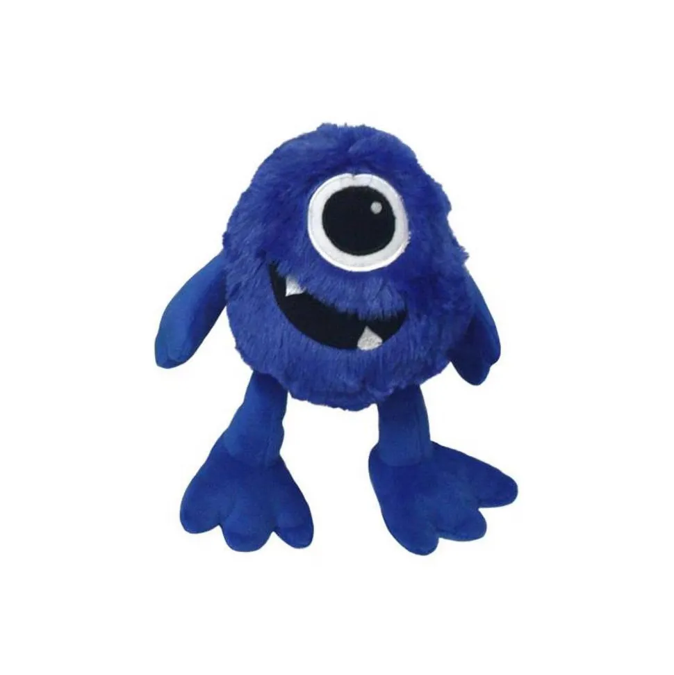 Multipet Minipet Monsters Squeak and Plush Dog Toy - Assorted - 5" Inches