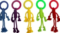 Multipet Nuts for Knots Hangman Rope and TPR Ring Dog Toy - 12" Inches