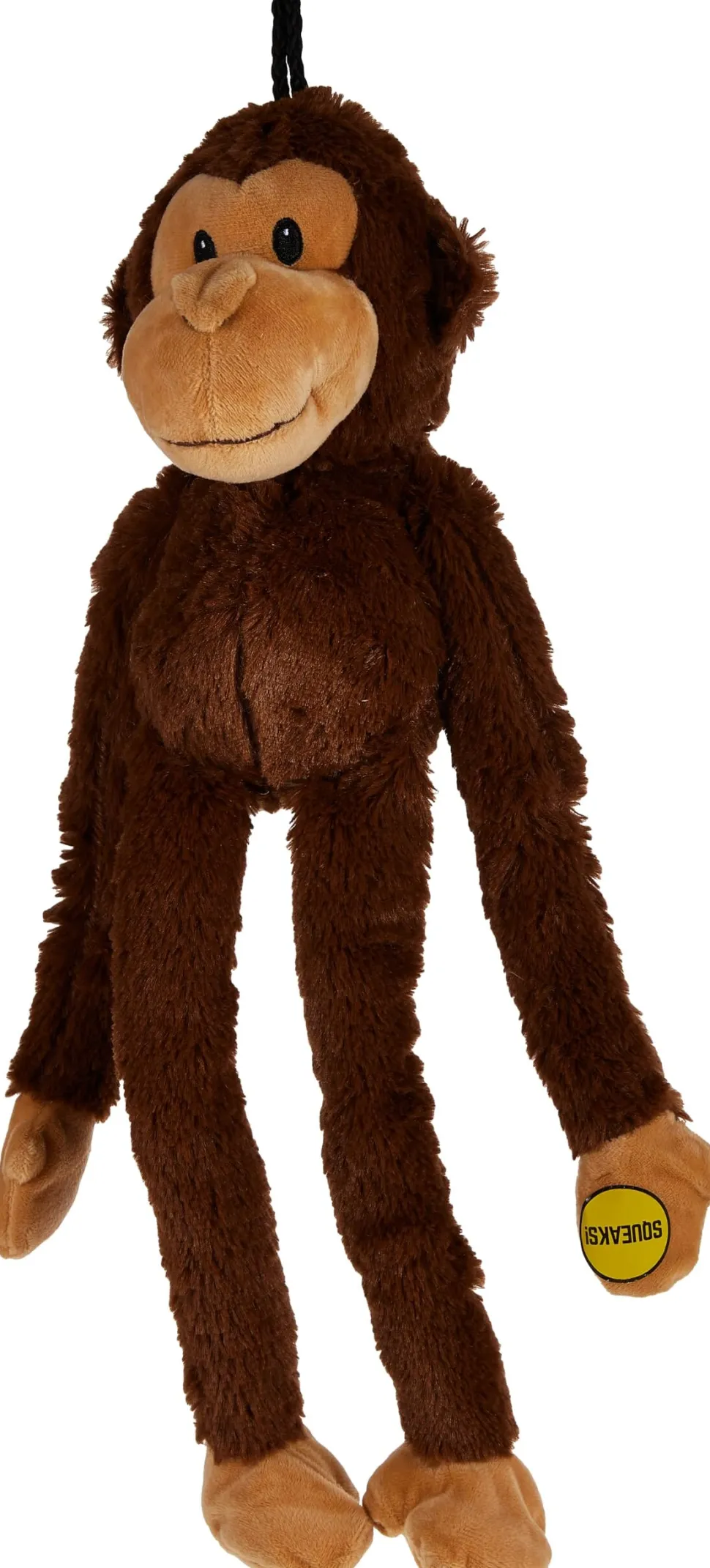 Multipet Swingin' Safari Monkey Squeak and Plush Dog Toy - 19" Inches