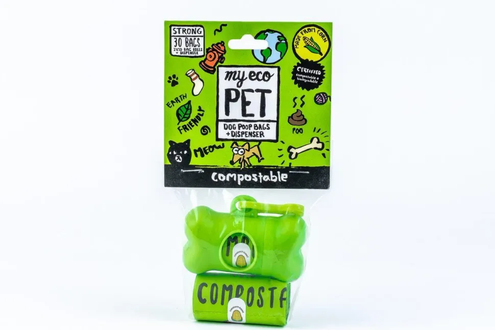 My Eco Pet Poop Pet Wastebags with Dispenser - 30 Count