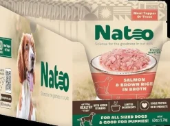 Natoo Limited Ingredient Diet Salmon and Brown Rice Dog Food Toppers - 3 Oz - Case of 20