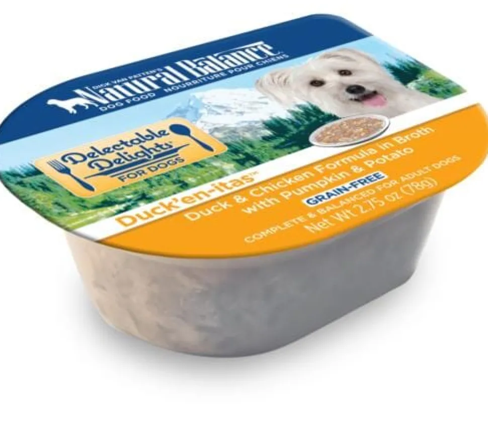 Natural Balance Delectable Delights Duckenitas Grain Free Duck and Chicken Formula in Broth with Pumpkin and Potato Wet Dog Food