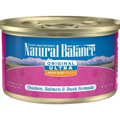Natural Balance Original Ultra Premium Whole Body Health Chicken, Salmon and Duck Formula Canned Cat Food
