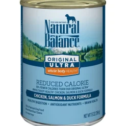 Natural Balance Original Ultra Whole Body Health Reduced Calorie Chicken, Salmon and Duck Canned Dog Food