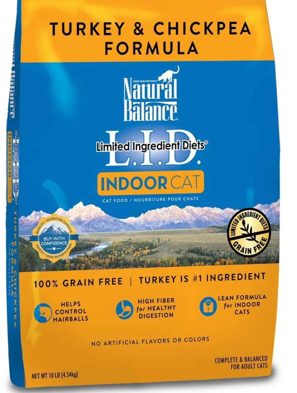 Natural Balance Pet Foods Limited Ingredient Diet Indoor Dry Cat Food - Turkey & Chickpea - 10 lb