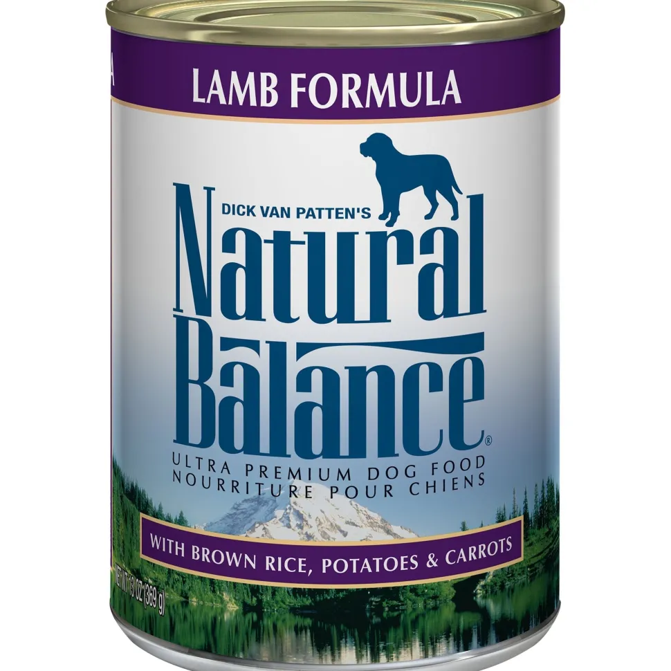 Natural Balance Pet Foods Ultra Premium Wet Dog Food Lamb- 13 Oz - Case of 12