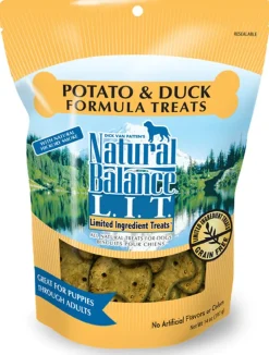 Natural Balance Pet Foods Limited Ingredient Treats Original Biscuits Dog Treats - Duck & Potato - 14 Oz