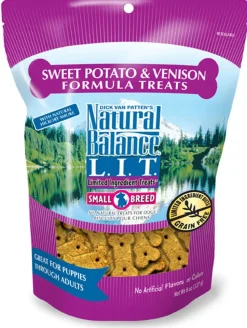 Natural Balance Pet Foods Limited Ingredient Treats Original Biscuits Small Breed Dog Treats - Venison & Sweet Potato - 8 Oz