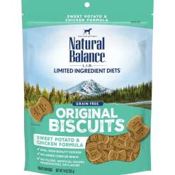Natural Balance Pet Foods Limited Ingredient Treats Original Biscuits Dog Treats - Chicken & Sweet Potato - 14 Oz