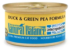 Natural Balance Pet Foods Limited Ingredient Diet Wet Cat Food Duck & Green Pea - 5.5 Oz - Case of 24