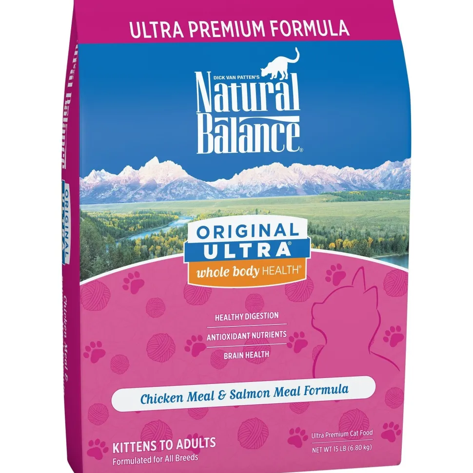Natural Balance Pet Foods Original Ultra Premium Whole Body Health Dry Cat Food - Chicken & Salmon Meal - 15 lb