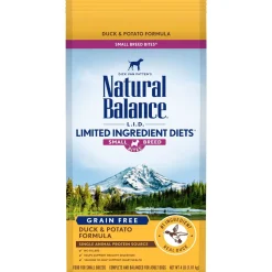 Natural Balance Pet Foods Limited Ingredient Diet Small Breed Bites Dry Dog Food - Duck & Potato - 4 lb