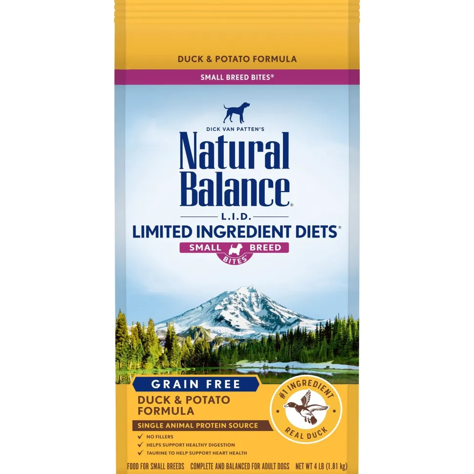 Natural Balance Pet Foods Limited Ingredient Diet Small Breed Bites Dry Dog Food - Duck & Potato - 4 lb