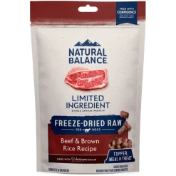 Natural Balance Pet Foods Limited Ingredient Diet Freeze Dried Dog Food - Beef & Brown Rice - 5.6 Oz