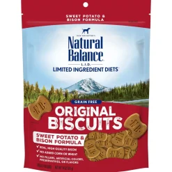 Natural Balance Pet Foods Limited Ingredient Treats Original Biscuits Dog Treats - Bison & Sweet Potato - 14 Oz