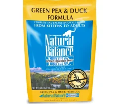Natural Balance Pet Foods Limited Ingredient Diet Dry Cat Food - Green Pea & Duck - 5 lb