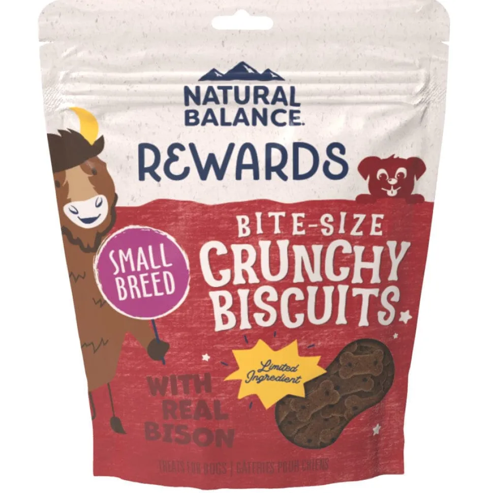Natural Balance Pet Foods Limited Ingredient Treats Original Biscuits Small Breed Dog Treats - Bison & Sweet Potato - 8 Oz