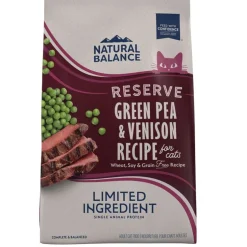 Natural Balance Pet Foods Limited Ingredient Diet Reserve Dry Cat Food - Green Pea & Venison - 8 lb