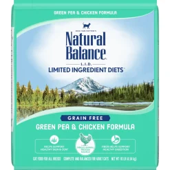 Natural Balance Pet Foods Limited Ingredient Diet Dry Cat Food - Green Pea & Chicken - 10 lb