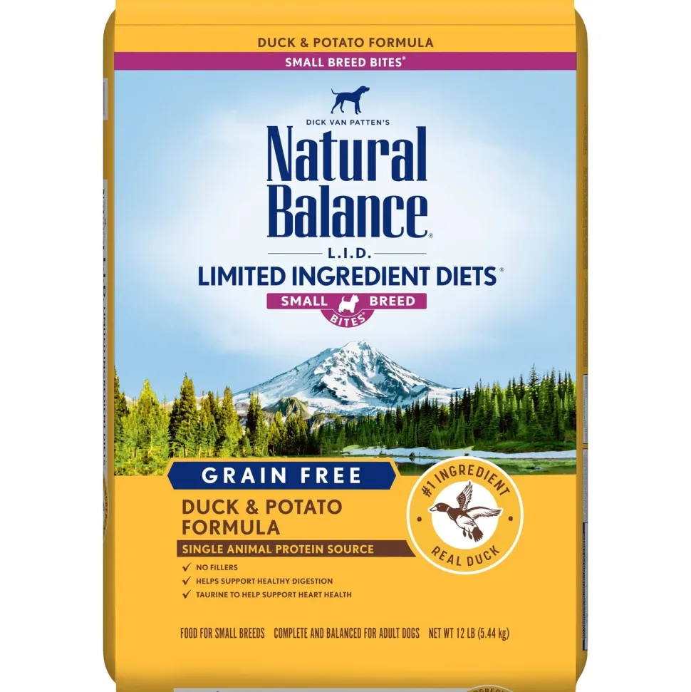 Natural Balance Pet Foods Limited Ingredient Diet Small Breed Bites Dry Dog Food - Duck & Potato - 12 lb