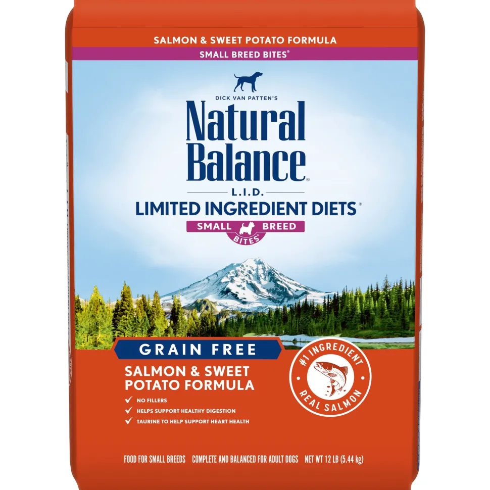 Natural Balance Pet Foods Limited Ingredient Diet Small Breed Bites Dry Dog Food - Salmon & Sweet Potato - 12 lb
