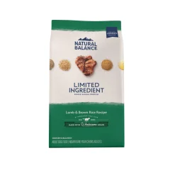 Natural Balance Pet Foods Limited Ingredient Diet Adult Dry Dog Food - Lamb & Brown Rice - 12 lb