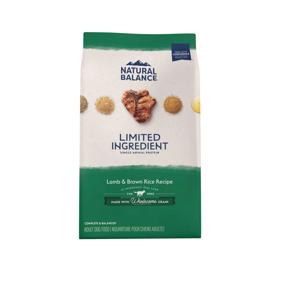 Natural Balance Pet Foods Limited Ingredient Diet Adult Dry Dog Food - Lamb & Brown Rice - 12 lb