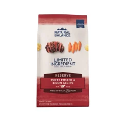 Natural Balance Pet Foods Limited Ingredient Diet Adult Dry Dog Food - Sweet Potato & Bison - 22 lb