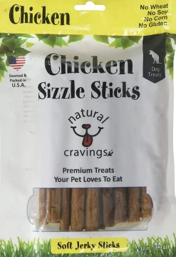 Natural Cravings USA Chicken Sizzle Sticks Soft jerky Dog Treats - 12 oz