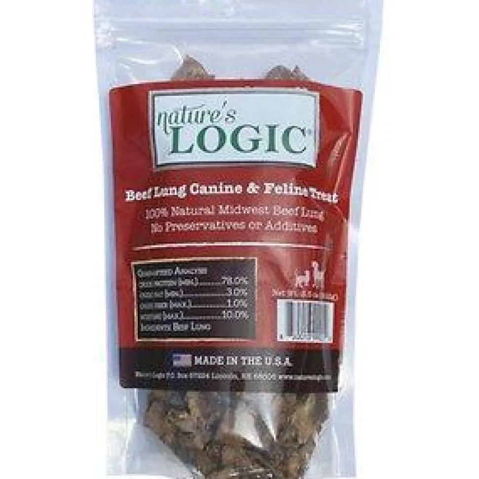 Nature's Logic Beef Lung Bites All-Natural Beef Dog Treats - 3.5 oz Bag