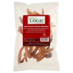 Nature's Logic Beef Tendon Treat All-Natural Beef Dog Treats - 1 lb Bag