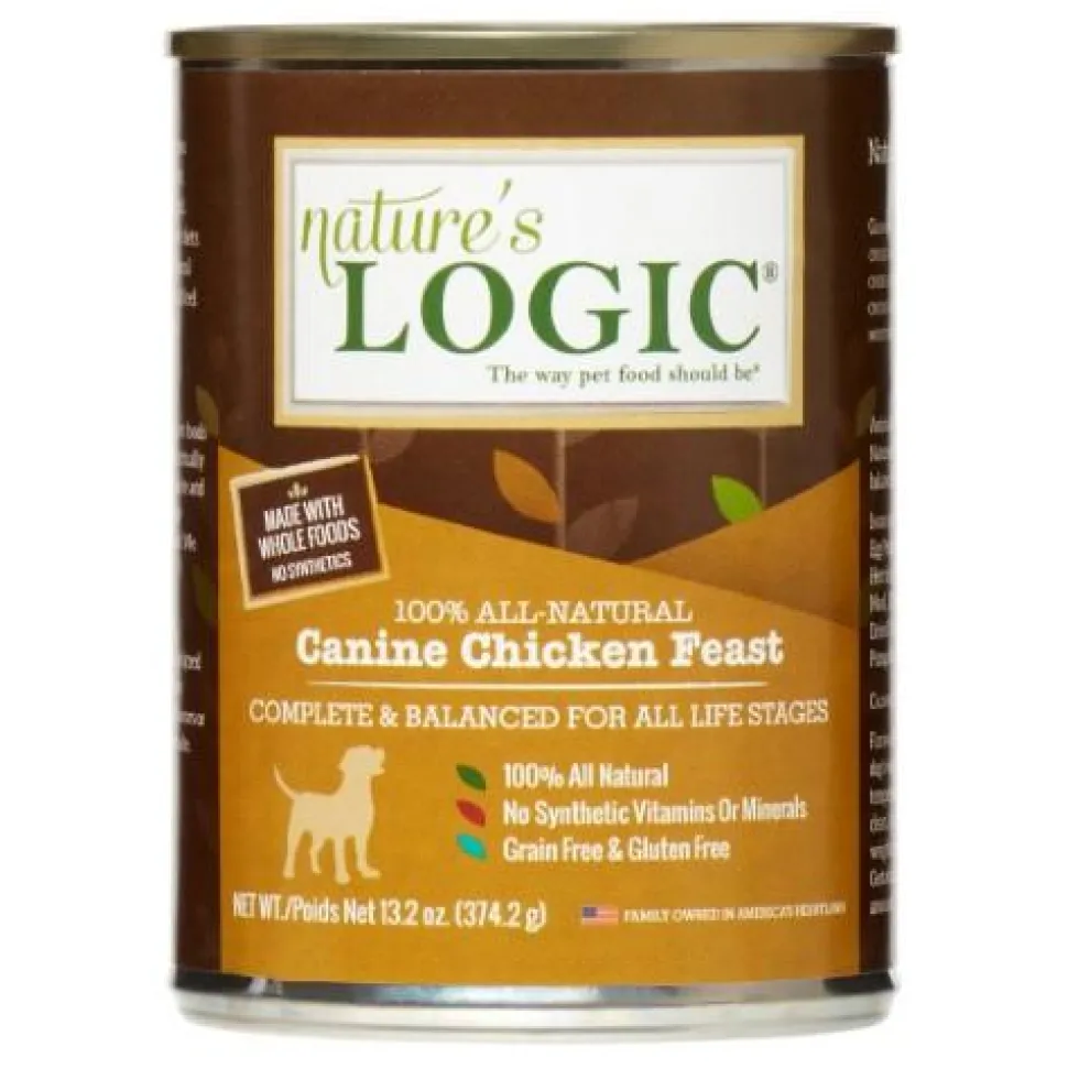 Nature's Logic Chicken Canned Dog Food - 13.2 oz Cans - Case of 12