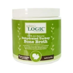 Nature's Logic Dehydrated Turkey Bone Broth Dehydrated Dog Bone Broth - 6 oz Container