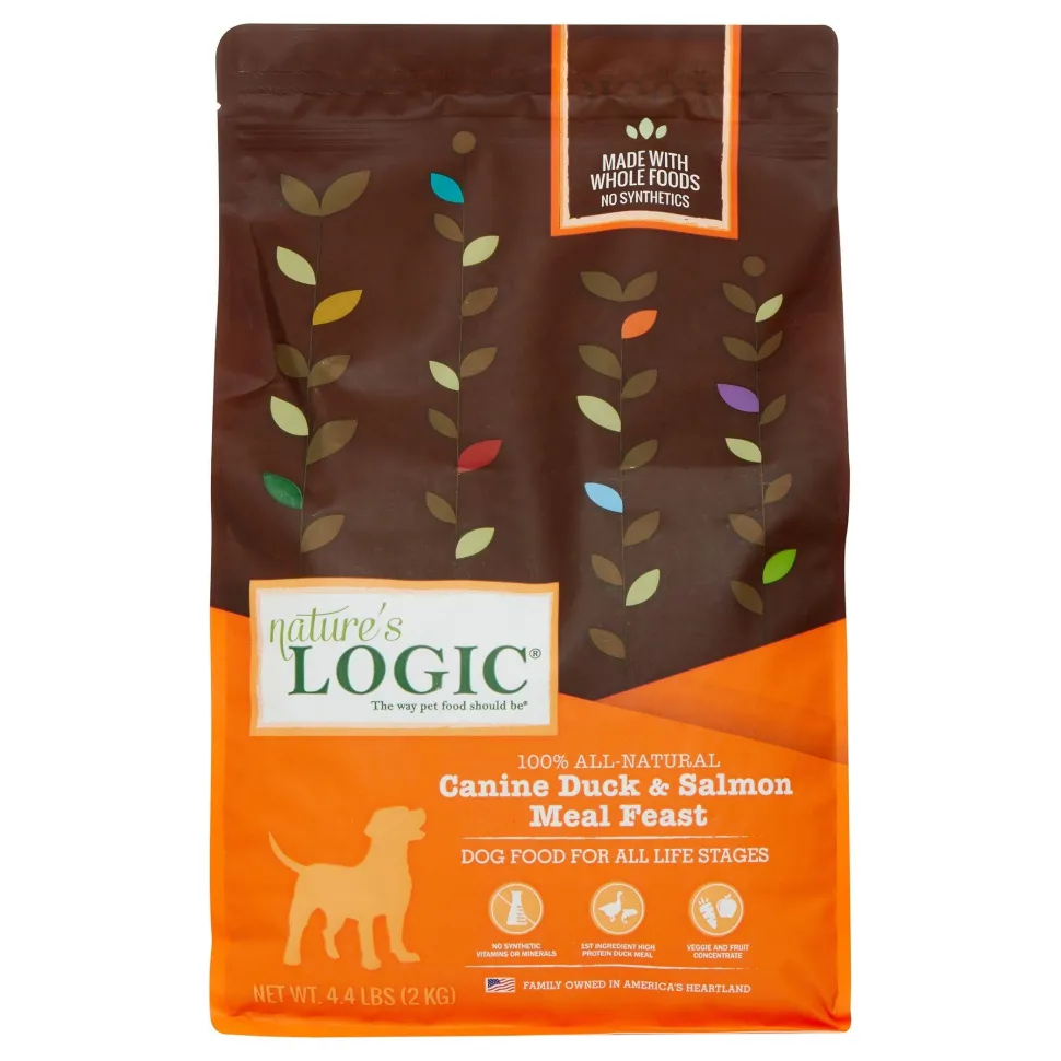 Nature's Logic Original Duck & Salmon Dry Dog Food - 4.4 lb Bag