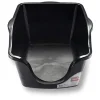Nature's Mircale High Sided Cat Litter Box - Black - 17.5 X 25 X 12 In