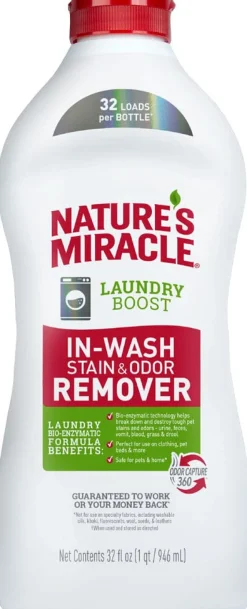Nature's Mircale Laundry Boost Pet Stain Remover - 32 Oz