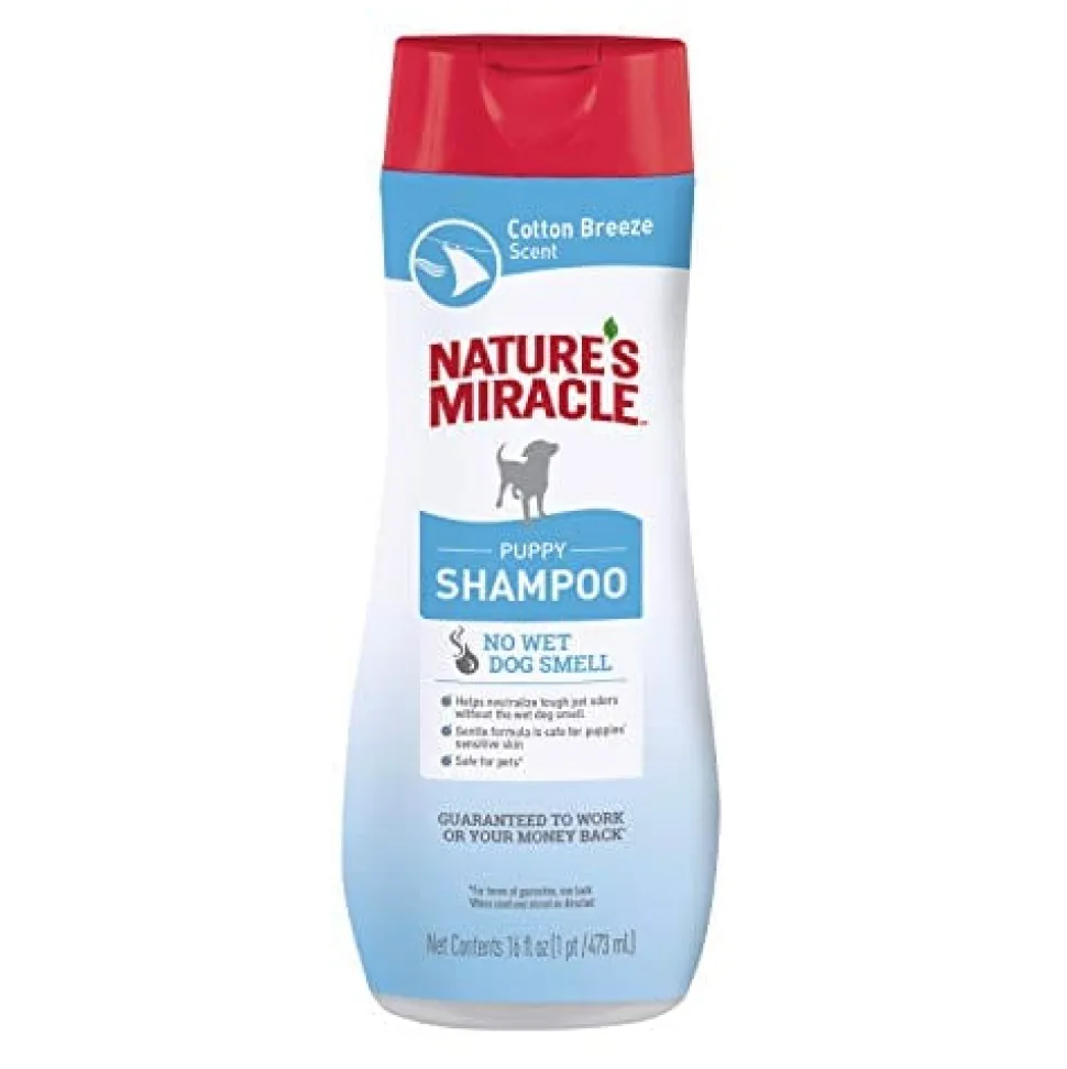 Nature's Mircale Odor Control Puppy Dog Shampoo - Cotton Breeze - 16 Oz