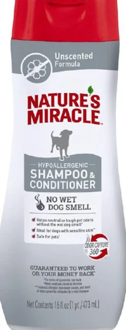 Nature's Mircale Odor Control Hypoallergenic Dog Shampoo & Conditioner - Unscented - 16 Oz