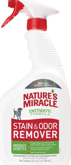Nature's Mircale Stain & Odor Remover Spray for Dogs - 32 Oz