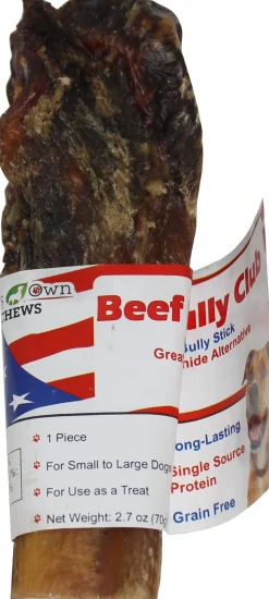 Nature's Own USA Beef Bully Club Natural Dog Chews - Beef - 5 In - 12 Pack
